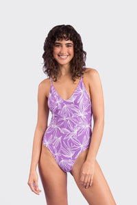 Model Front: Rio De Sol Badeanzug Trail-Purple Hype