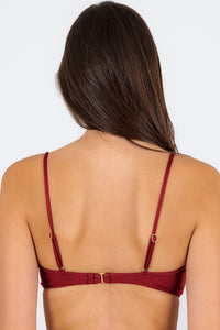 Top Shimmer-Divino Bandeau-Knot